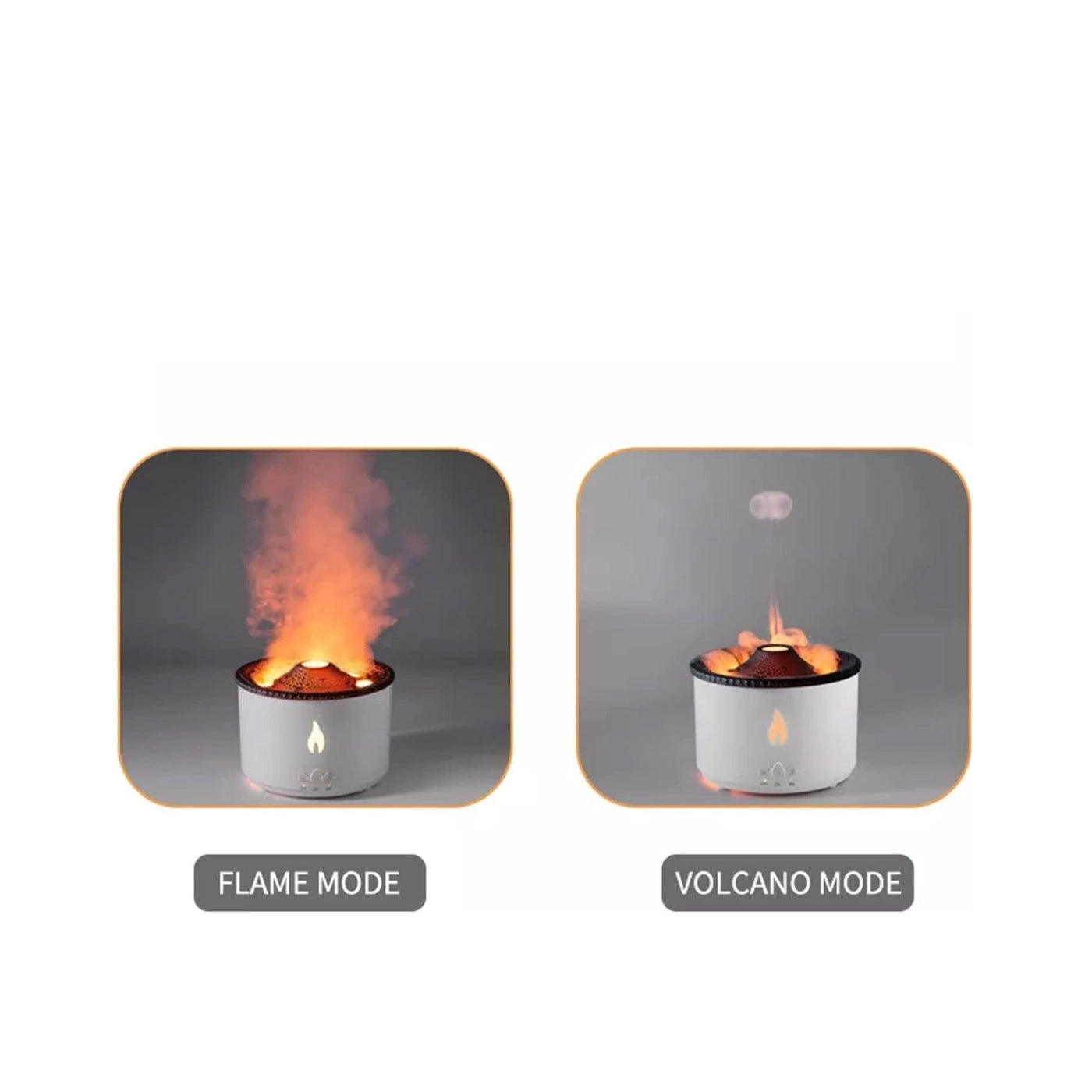 Ultrasonic Volcano Flame Diffuser | Oil Diffuser Auto-Off Protection