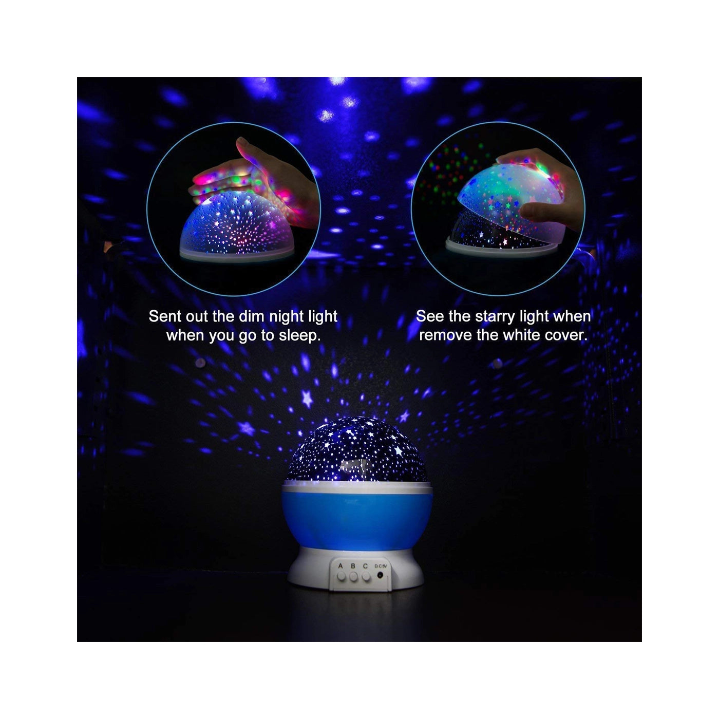 Star Master Galaxy Night Projector Lamp Ceiling Led Light 360 Rotating Colorful