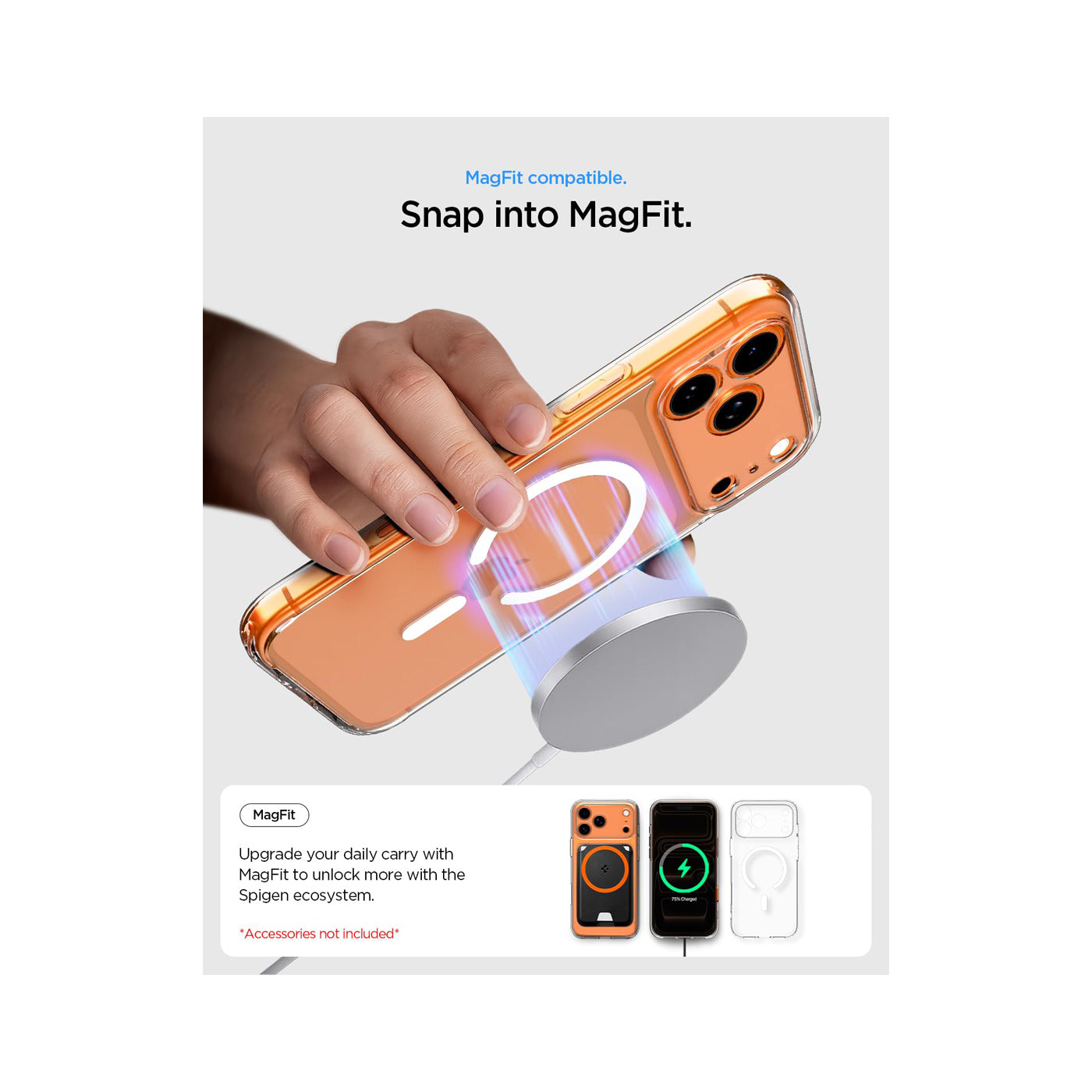 Spigen Ultra Hybrid MagFit Back Cover Case For iPhone