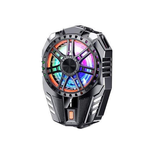 Mobile Cooling Pad |Mobile Cooler | Gaming Fan | for Instant Cooling Advanced Refrigeration Chip & LED Temperature Display Compatible for Android and iPhones - (Black)